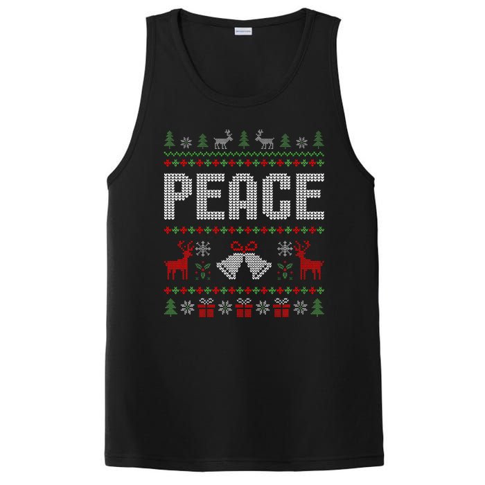 I Come In Peace IM Peace Matching Couple Christmas Pajamas PosiCharge Competitor Tank