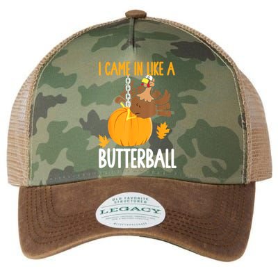 I Came In Like A Butterball Funny Thanksgiving Legacy Tie Dye Trucker Hat