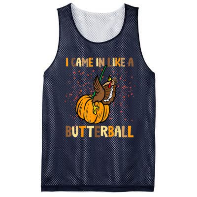 I Came In Like A Butterball Thanksgiving Turkey Mesh Reversible Basketball Jersey Tank