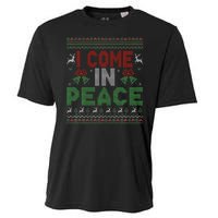 I Come In Peace IM Peace Matching Ugly Christmas Cooling Performance Crew T-Shirt