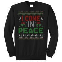 I Come In Peace IM Peace Matching Ugly Christmas Sweatshirt