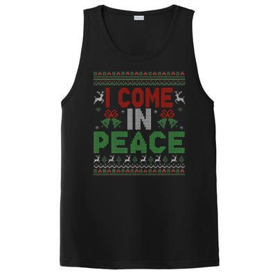 I Come In Peace IM Peace Matching Ugly Christmas PosiCharge Competitor Tank