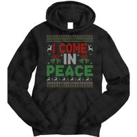 I Come In Peace IM Peace Matching Ugly Christmas Tie Dye Hoodie