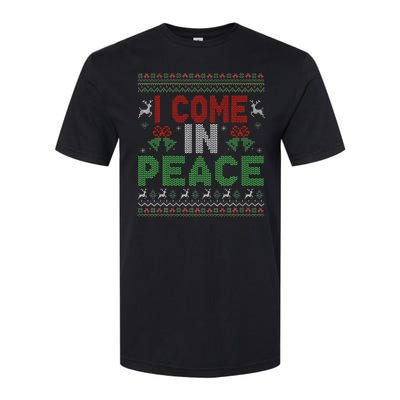 I Come In Peace IM Peace Matching Ugly Christmas Softstyle CVC T-Shirt