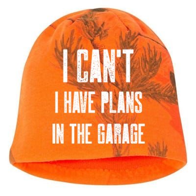 I Can't I Have Plans In The Garage Funny Garage Car Cool Gift Kati - Camo Knit Beanie