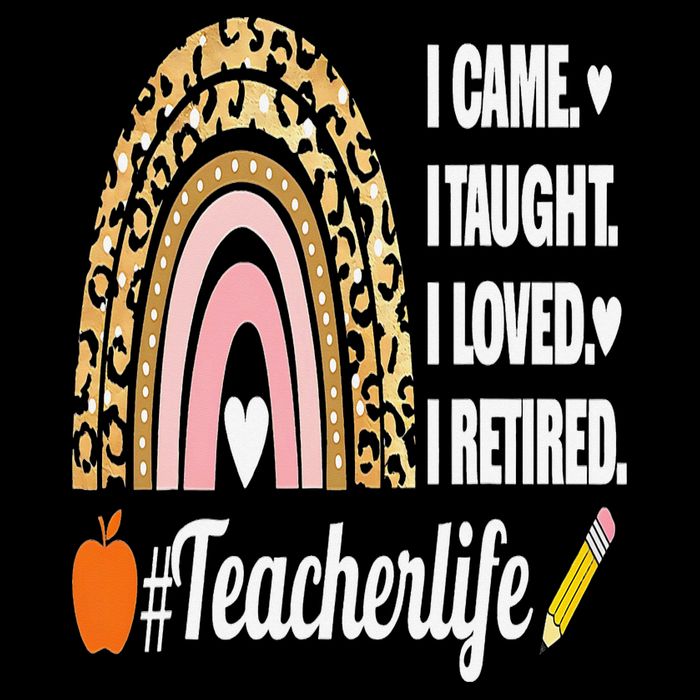 I Came I Taught I Loved I Retired Funny Teacher 16 in Basic Backpack