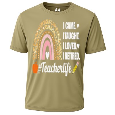 I Came I Taught I Loved I Retired Funny Teacher Performance Shirt