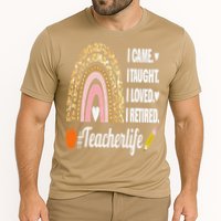 I Came I Taught I Loved I Retired Funny Teacher Cooling Performance Crew T-Shirt