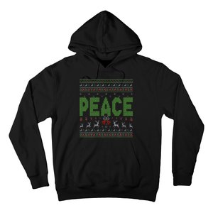 I Come In Peace Im Peace Matching Ugly Christmas Hoodie