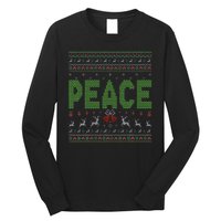 I Come In Peace Im Peace Matching Ugly Christmas Long Sleeve Shirt