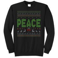 I Come In Peace Im Peace Matching Ugly Christmas Sweatshirt