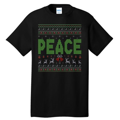 I Come In Peace Im Peace Matching Ugly Christmas Tall T-Shirt