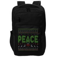 I Come In Peace Im Peace Matching Ugly Christmas Impact Tech Backpack