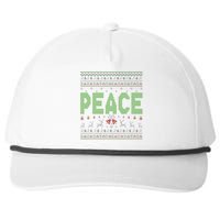 I Come In Peace Im Peace Matching Ugly Christmas Snapback Five-Panel Rope Hat