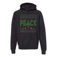 I Come In Peace Im Peace Matching Ugly Christmas Premium Hoodie