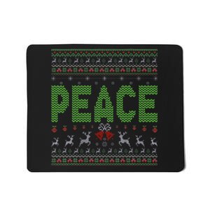 I Come In Peace Im Peace Matching Ugly Christmas Mousepad