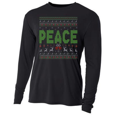 I Come In Peace Im Peace Matching Ugly Christmas Cooling Performance Long Sleeve Crew