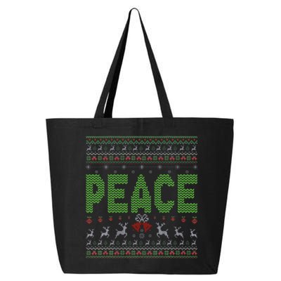 I Come In Peace Im Peace Matching Ugly Christmas 25L Jumbo Tote