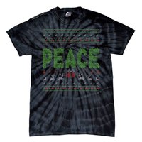 I Come In Peace Im Peace Matching Ugly Christmas Tie-Dye T-Shirt