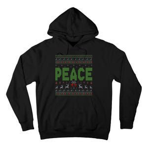 I Come In Peace Im Peace Matching Ugly Christmas Tall Hoodie