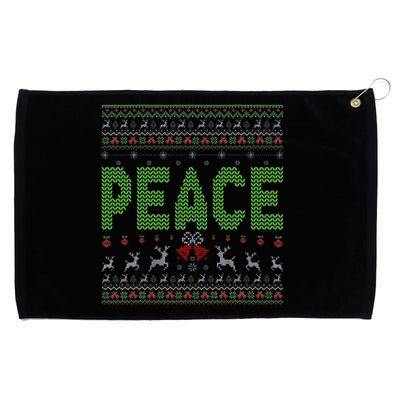 I Come In Peace Im Peace Matching Ugly Christmas Grommeted Golf Towel