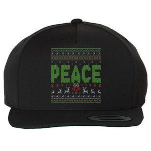 I Come In Peace Im Peace Matching Ugly Christmas Wool Snapback Cap