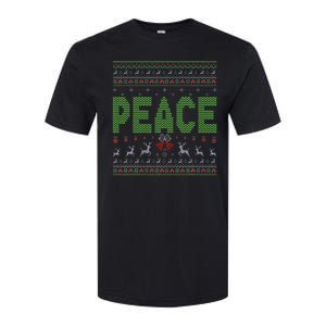 I Come In Peace Im Peace Matching Ugly Christmas Softstyle CVC T-Shirt