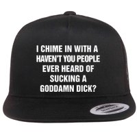 I Chime In With A Haven’T You People Ever Heard Flat Bill Trucker Hat