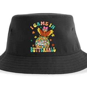 I Came In Like A Butterball Funny Turkey Thanksgiving Autumn Sustainable Bucket Hat