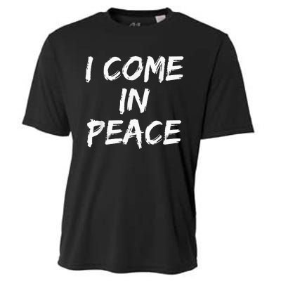 I Come In Peace IM Peace Cooling Performance Crew T-Shirt