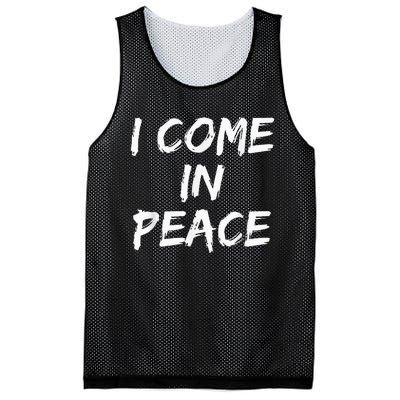 I Come In Peace IM Peace Mesh Reversible Basketball Jersey Tank