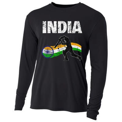 Indian Cricket Jersey Cooling Performance Long Sleeve Crew