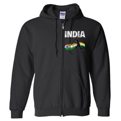 Indian Cricket Jersey Full Zip Hoodie