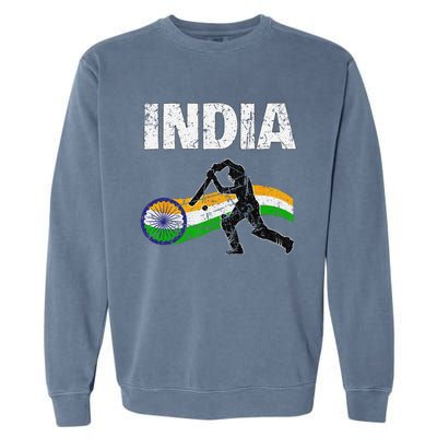 Indian Cricket Jersey Garment-Dyed Sweatshirt