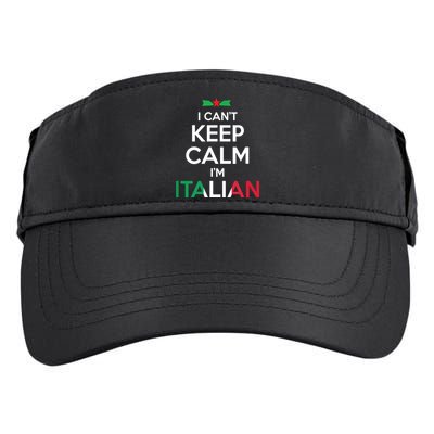 I Cant Keep Calm Im Italian Unisex Adult Drive Performance Visor