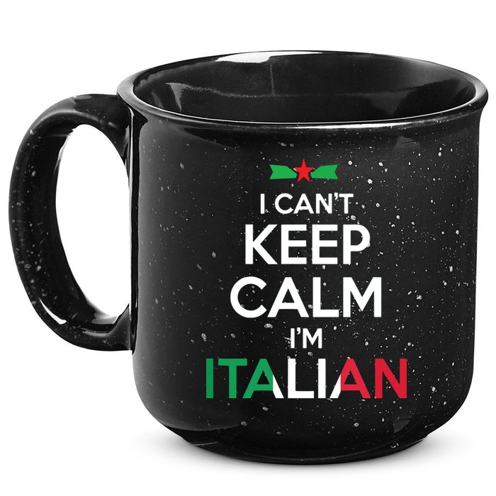 I Cant Keep Calm Im Italian Unisex 15oz Campfire Ceramic Mug