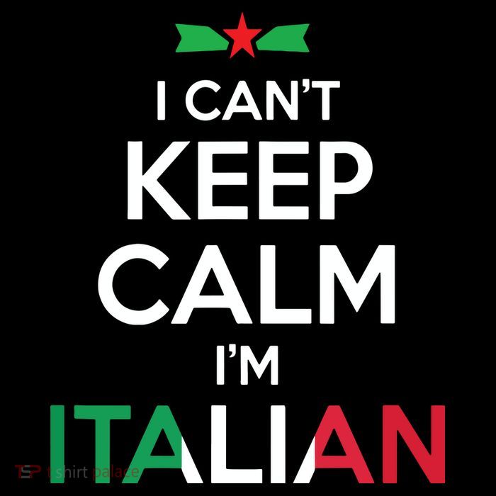 I Cant Keep Calm Im Italian Unisex Drawstring Bag