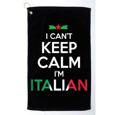 I Cant Keep Calm Im Italian Unisex Golf Towel