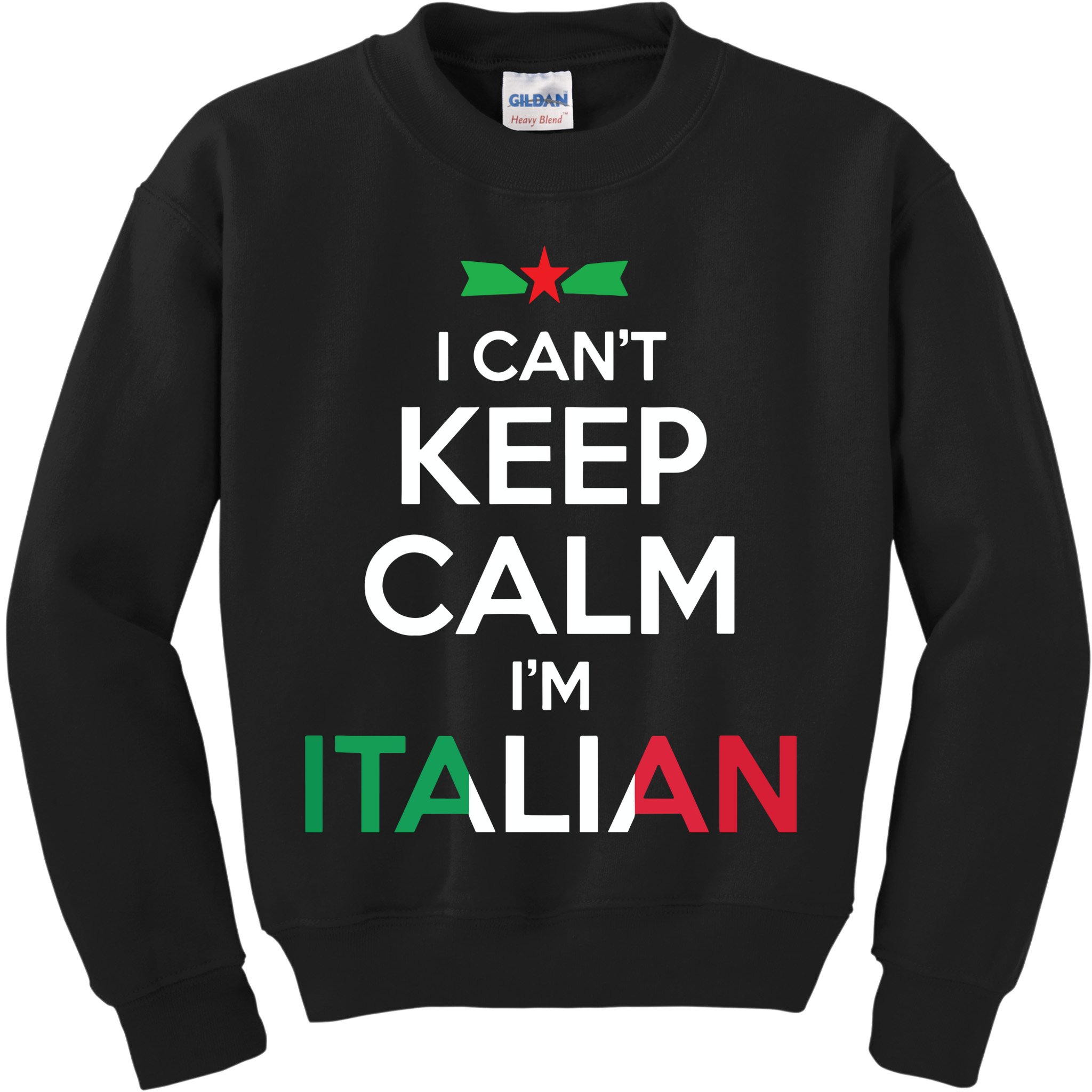 I Cant Keep Calm Im Italian Unisex Kids Sweatshirt