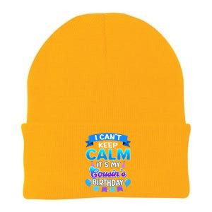 I Cant Keep Calm Its My Cousin Birthday Bday Knit Cap Winter Beanie