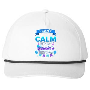 I Cant Keep Calm Its My Cousin Birthday Bday Snapback Five-Panel Rope Hat