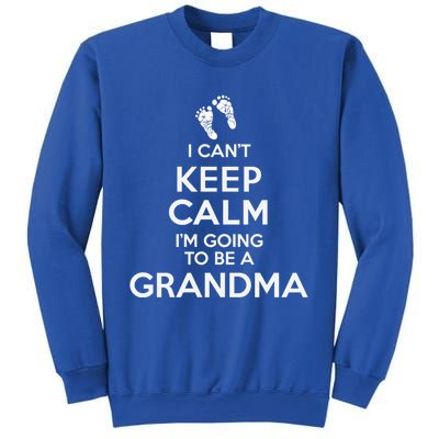 I Can't Keep Calm I'm Going To Be A Grandma Funny Gift Sweatshirt