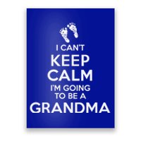 I Can't Keep Calm I'm Going To Be A Grandma Funny Gift Poster