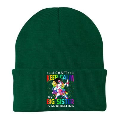 I Can't Keep Calm My Big Sister Is Graduating Unicorn Knit Cap Winter Beanie