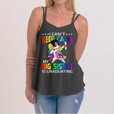 I Can't Keep Calm My Big Sister Is Graduating Unicorn Women's Strappy Tank