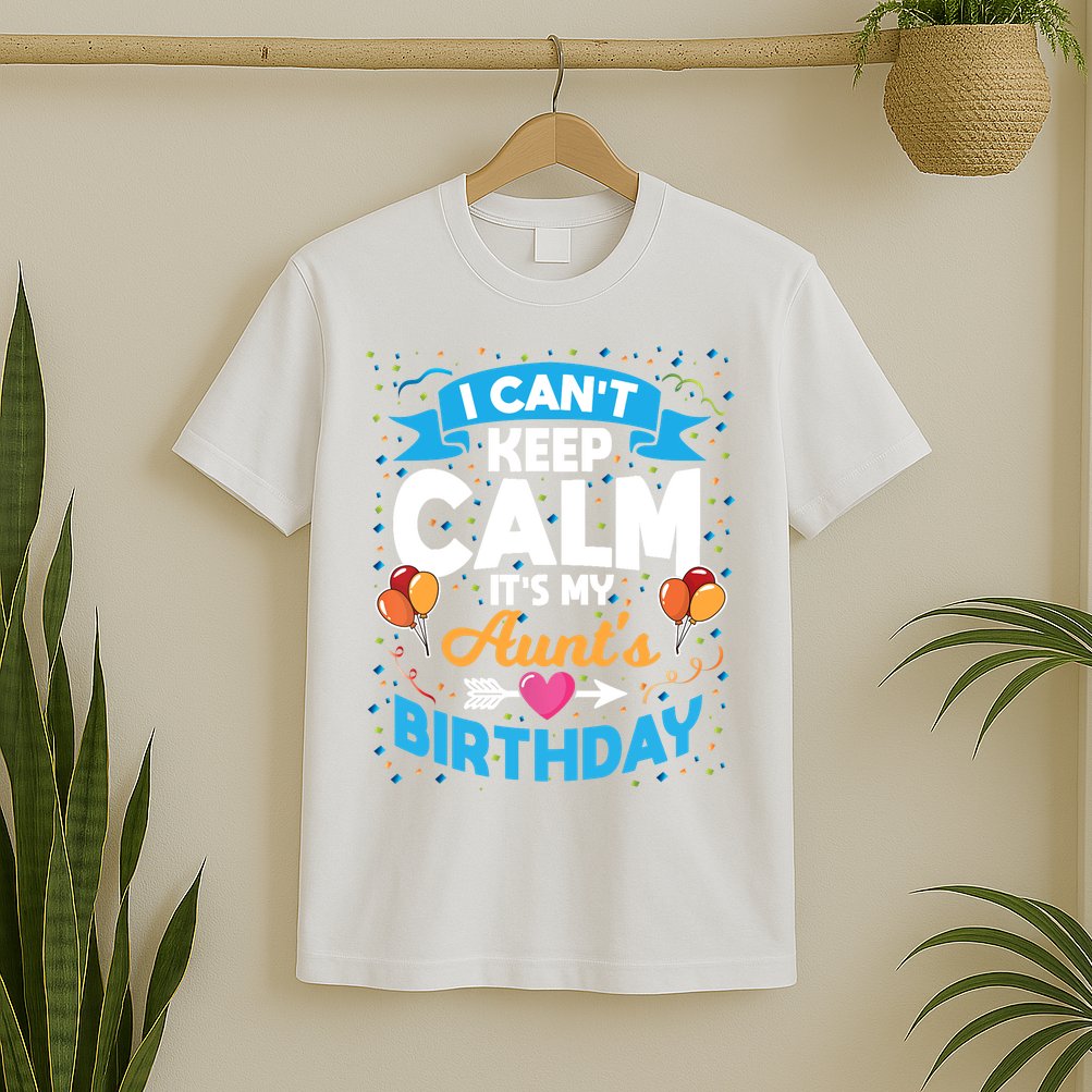 I Cant Keep Calm Its My Aunt Birthday T-Shirt