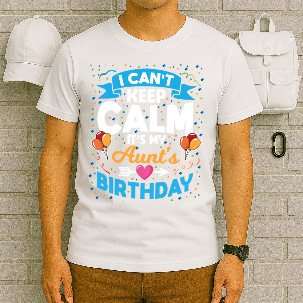 I Cant Keep Calm Its My Aunt Birthday T-Shirt