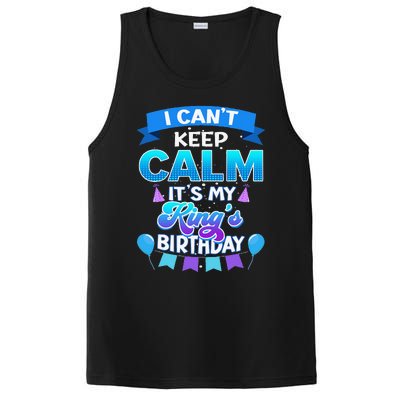 I Cant Keep Calm Its My King Birthday Bday PosiCharge Competitor Tank