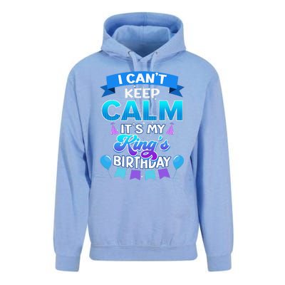 I Cant Keep Calm Its My King Birthday Bday Unisex Surf Hoodie