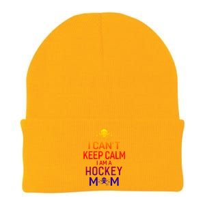 I Can't Keep Calm I Am Hockey Mom Gift Moms Gift Knit Cap Winter Beanie